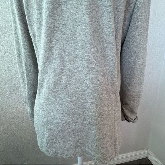 Tart Collections Gray Cardigan Open Front Long Sleeve SZ L - Picture 10 of 14